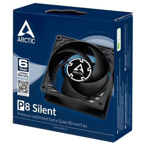 Вентилятор корпусной ARCTIC Cooling P8 Silent (Black/Black) - retail (ACFAN00152A) (702003) ARCTIC