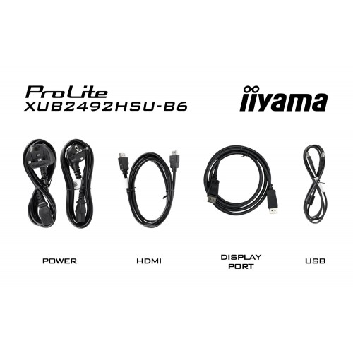 Купить монитор Iiyama 23.8 ProLite XUB2492HSU-B6 черный IPS LED с 100Hz и 0.4ms для идеального изображения в FHD 1920x1080