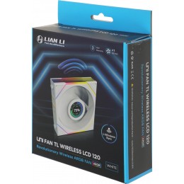 Вентилятор для корпуса Lian-Li Uni Fan TL Wireless LCD 120 LCD ARGB 120х124.5x28 белый 4-pin 27дБ (G99.12TLLCD1W1W.R0) Ret