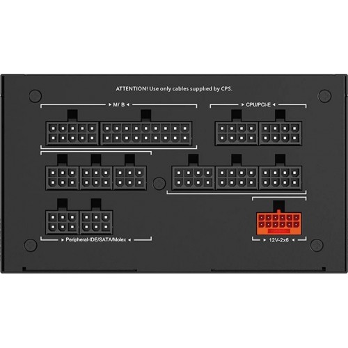 Блок питания PcCooler ATX 1200W P5-YS1200 -G1F Gen.5 80+ gold (20+4pin) APFC 120mm fan 12xSATA Cab Manag RTL [P5-YS1200-G1FFBK1-EU]