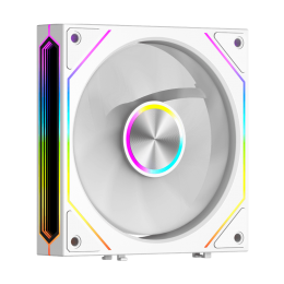 Кулер для корпуса/ Case Cooler PCCooler F3 X120R ARGB WH Reverse (120x120x25mm, 4-pin PWM, ARGB, 54CFM, 28.4dBA, 1800RPM, White)