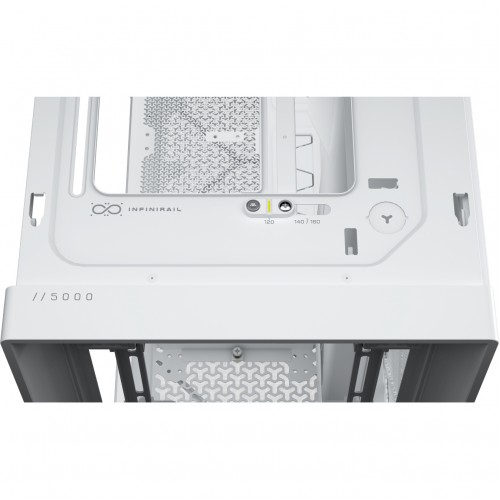 Корпус Corsair 5000D RS High-Airflow White: Midi-Tower без блока питания для E-ATX, ATX, mATX и mITX