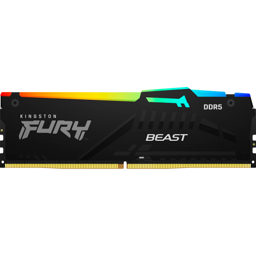 Купить оперативную память Kingston 32GB DDR5 5600MT/s CL40 DIMM FURY Beast RGB XMP для максимальной производительности