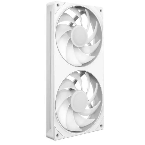 Кулер для корпуса ПК/ Case Cooler NZXT F240 RGB Core (120x120x25mm, 4-pin PWM, RGB, 75.12CFM, 30dBA, 2400RPM, White, Single-Frame RGB Fan Unit) NZXT