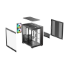 Корпус ПК Ocypus Delta C74 BK ARGB – Midi-Tower с RGB подсветкой, 2xUSB-A 3.0 и USB-C 3.1, совместимый с ATX, mATX, mITX