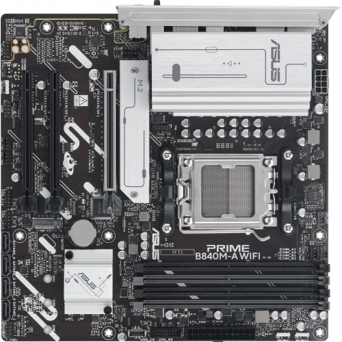 Купить материнскую плату Asus PRIME B840M-A WIFI AM5 с поддержкой DDR5, RAID и 2.5G Ethernet