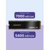Твердотельный накопитель/ ADATA SSD LEGEND 900, 2048GB, M.2(22x80mm), NVMe 1.4, PCIe 4.0 x4, 3D NAND, R/W 7000/5400MB/s, IOPs н.д./н.д., TBW 1200, DWPD 0.06, with Heat Sink (5 лет) ADATA