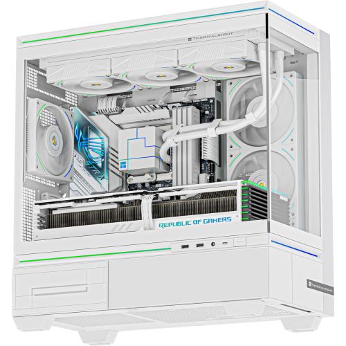 Корпус без блока питания/ Case Thermalright M10, Mini-Tower, TG, ARGB, no fans, 2xUSB-A 3.0, 1xUSB Type-C, mATX, mITX White
