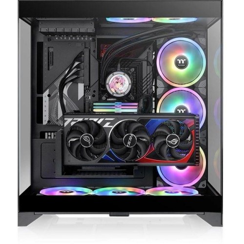 Корпус Thermaltake CTE E550 TG черный ATX с охлаждением 8x120mm и 6x140mm, 2xUSB3.0 и аудио выходом - идеальный выбор для геймеров