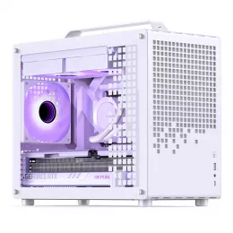 Корпус без блока питания/ Case JONSBO Z20, Mini-Tower, TG, no fan, 1xUSB-A 3.2 + 1xUSB-C 3.2, mATX, mITX White