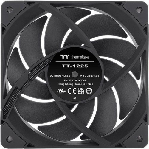 Купить вентилятор Thermaltake TOUGHFAN 12 Pro 120mm черный 4-pin с низким уровнем шума 22.6 дБ (CL-F139-PL12BL-A) для корпуса