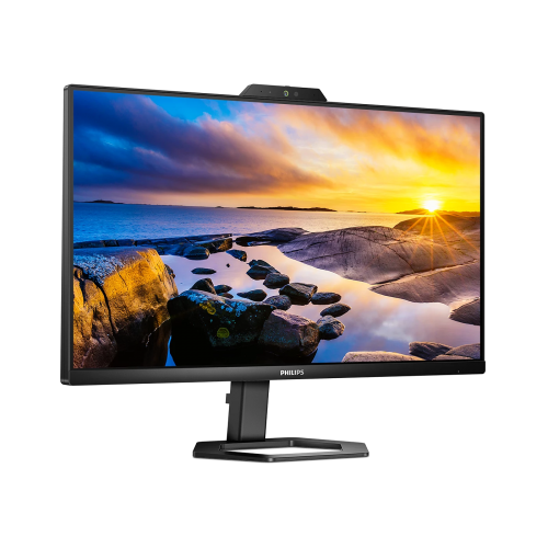 Монитор Philips 24E1N5300HE 23.8'', 1920x1080, IPS, 75hz, 80M:1, 300cd, 1ms, HDMI 1.4, DP 1.2, 4xUSB 3.2, Type-C 65W, Speakers, web-cam 5.0mpx, H. adj 130mm, pivot, VESA, 3Y, Black/ Philips 24E1N5300HE 23.8'', 1920x1080, IPS, 75hz, 80M