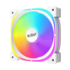 Кулер для корпуса PCCooler EF120 ARGB WH - 120мм, 4-pin PWM, 37.98CFM, белый, тихая работа 25.7dBA
