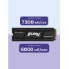 Купить Kingston SSD Fury Renegade 1000GB M.2 NVMe PCIe 4.0 - Высокоскоростной Твердотельный Накопитель с 3D TLC и Heat Spreader