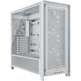 Корпус без блока питания/ Case Corsair Frame 5000D RS High-Airflow, Midi-Tower, TG, 4x140mm, 4xUSB-A 3.2, 1xUSB 3.2 Type-C, E-ATX, ATX, mATX, mITX White