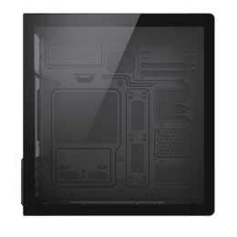 Корпус без блока питания/ Case Foxline FL-728TG, mATX, TG, 1xUSB3.0+1xUSB2.0+1xType-C(USB2.0)+1xARGB strip on front, Black