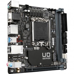 Материнская плата/ MB GIGABYTE INTEL H610 s1700, 2xDDR4(64GB), D-SUB/HDMI 1.4/2xDP, 1xPCIe 4.0x16, 1xLAN, 4xSATA 6Gb/s, 1xM.2, 2xUSB 3.2, 4xUSB 2.0, 1xPS/2, mini ITX