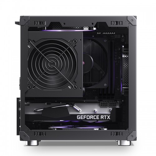 Корпус JONSBO C6 Mini-Tower без блока питания: стильный чёрный mATX/mITX с USB-A 3.0 и USB-C 3.1