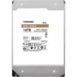 Жесткий диск/ HDD Toshiba N300 NAS PRO SATA3 3.5" 18TB 7200 512Mb 6Gb/s 1 year warranty (replacement ST18000NT001, WD181KFGX)