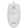 Мышь Acer OMW300 белая оптическая 1200dpi USB с 3 кнопками - идеальный выбор для вашего компьютера