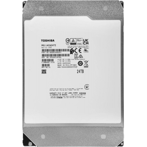 Купить жесткий диск Toshiba SATA 24TB 3.5 для серверов - 7200 об/мин, 6Gbit/s, 512Mb кэш, 1 год гарантии