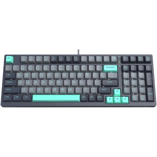 Клавиатура A4Tech FS300 PANDA ROCK: Механическая Игровая Клавиатура с LED Подсветкой и USB Подключением (Чёрный/Серый, 1.8м)