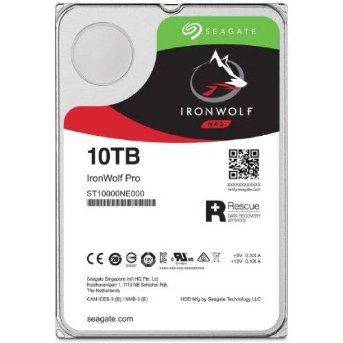 Жесткий диск/ RECERTIFIED HDD Seagate SATA3 10Tb IronWolf Pro NAS 7200 256Mb 1 year warranty RECERTIFIED