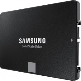 Твердотельный накопитель/ Samsung SSD 870 EVO, 2000GB, 2.5" 7mm, SATA3, 3-bit MLC, R/W 560/530MB/s, IOPs 98 000/88 000, DRAM buffer 2048MB, TBW 1200, DWPD 0.33 (12 мес.)