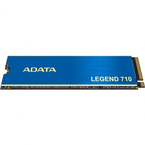 Твердотельный накопитель/ ADATA SSD LEGEND 710, 1024GB, M.2(22x80mm), NVMe 1.4, PCIe 3.0 x4, 3D NAND, R/W 2400/1800MB/s, IOPs 180 000/150 000, TBW 260, DWPD 0.23, with Heat Sink (3 года) ADATA