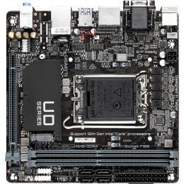 Материнская плата/ MB GIGABYTE INTEL H610 s1700, 2xDDR4(64GB), D-SUB/HDMI 1.4/2xDP, 1xPCIe 4.0x16, 1xLAN, 4xSATA 6Gb/s, 1xM.2, 2xUSB 3.2, 4xUSB 2.0, 1xPS/2, mini ITX