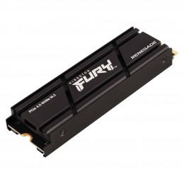 Твердотельный накопитель/ Kingston SSD Fury Renegade, 1000GB, M.2(22x80mm), NVMe, PCIe 4.0 x4, 3D TLC, R/W 7300/6000MB/s, IOPs 900 000/1 000 000, DRAM buffer 1024MB, TBW 1000, DWPD 0.55, with Heat Spreader (60 мес)