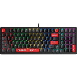 Клавиатура A4Tech S98 механическая красный/красный USB for gamer LED (S98 RED) кабель 1.8м