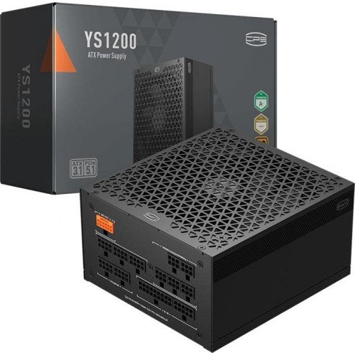 Блок питания PcCooler ATX 1200W P5-YS1200 -G1F Gen.5 80+ gold (20+4pin) APFC 120mm fan 12xSATA Cab Manag RTL [P5-YS1200-G1FFBK1-EU]