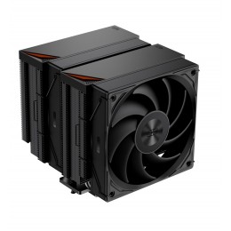 Кулер для процессора/ CPU Cooler PCCooler RT620 Digital BK (250W, 4-pin PWM, LED temp., 157mm, Al/Cu, 6x6mm, 2x120mm, 73.32CFM, 34.9dBA, 2200RPM, S: 1851/1700/1200/115X, AM5/AM4, black)