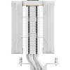 Кулер для процессора Ocypus Iota A40 WH с двойным вентилятором – мощность 220W, LED-индикация температуры, совместимость с AM5/AM4
