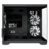 Корпус без блока питания/ Case HSPD F330, Panoramic Mini-tower, Black, TG, 0.5 SPCC, 3x120mm ARGB (FN027) mATX, mITX 160/400/200mm 1x2.5", 2x3.5", 4xPCI 1xUSB-C 3.0, 2xUSB-A1.0 428x280x375mm