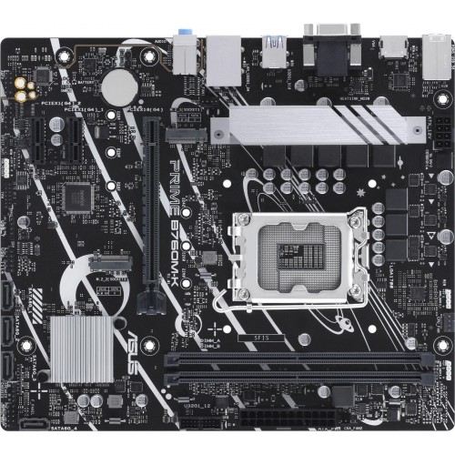 Материнская плата Asus PRIME B760M-K для Intel 1700 с поддержкой DDR5, mATX, 8ch звук и HDMI