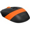 Мышь A4Tech Fstyler FM10S черный/оранжевый оптическая 1600dpi silent USB 3but (FM10S USB ORANGE)