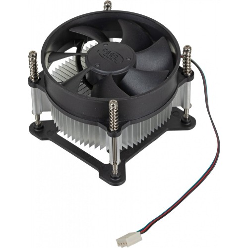 Кулер Deepcool CK-11508 PWM для сокетов 1151/1200 - черный, 4-pin, 17-30dB, 65W, 245g, Ret (DP-ICAS-CK11508-P)