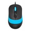 Мышь A4Tech Fstyler FM10 черный/синий оптическая 1600dpi USB 4but (FM10 BLUE)