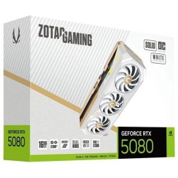 Видеокарта Zotac PCI-E 5.0 RTX 5080 SOLID OC WHITE ED NVIDIA GeForce RTX 5080 16Gb 256bit GDDR7 2640/30000 HDMIx1 DPx3 HDCP Ret