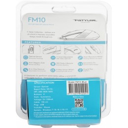 Мышь A4Tech Fstyler FM10 черный/синий оптическая 1600dpi USB 4but (FM10 BLUE)