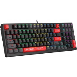 Клавиатура A4Tech S98 механическая красный/красный USB for gamer LED (S98 RED) кабель 1.8м