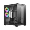 Корпус ПК Ocypus Delta C74 BK ARGB – Midi-Tower с RGB подсветкой, 2xUSB-A 3.0 и USB-C 3.1, совместимый с ATX, mATX, mITX