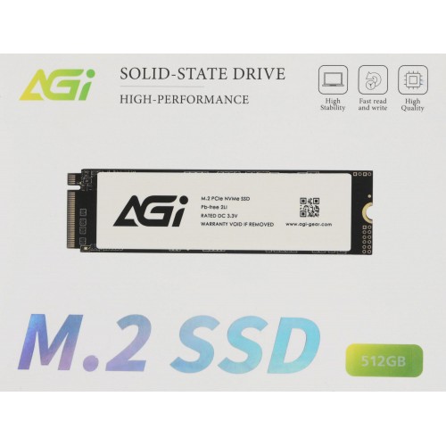 Твердотельный накопитель AGI PCIe 3.0 x4 512GB M.2 2280 - Высокая скорость и надежность для вашего ПК