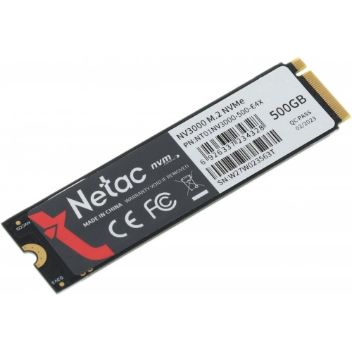 Купить твердотельный накопитель Netac PCIe 3.0 x4 500GB NT01NV3000-500-E4X M.2 2280 для высокой производительности системы