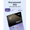 MSI SSD SPATIUM S270, 960GB, 2.5" 7mm, SATA3, 3D TLC, R/W 500/450, IOPs 55 000/80 000, TBW 500, DWPD 0.28 (5 лет) MSI