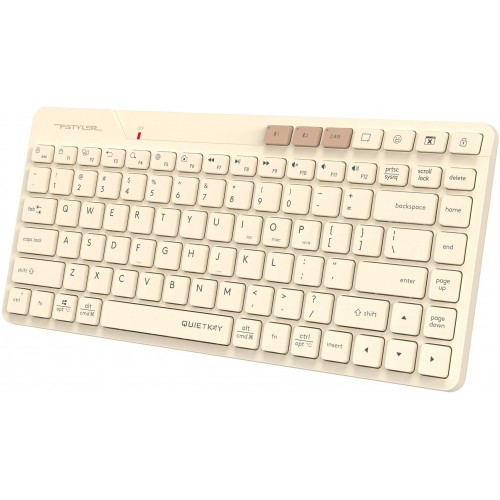 Клавиатура A4Tech FBK26C AS: Бежевый USB Беспроводной Slim Multimedia Модель для Удобства и Стиля