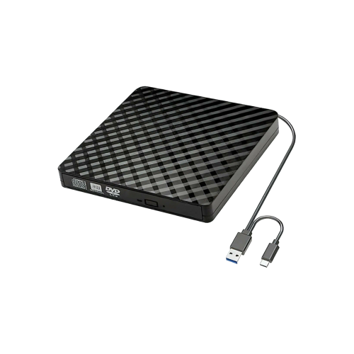 Внешний оптический DVD привод/ DVD-RW ext. Black Slim Ret USB3.0+TYPE-C STM