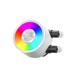 Система охлаждения/ Water Cooling System PCCooler DA360 Pro ARGB WH (300W, 360mm, White, ARGB/ Fans: 3x120mm, 75.8CFM, 33.7dBA, 2200RPM/ Pump height 57mm, 28dBA, 3000RPM, Rad thickness 27mm/ S: 1851, 1700, 1200, 20XX, 115X, AM5, AM4)